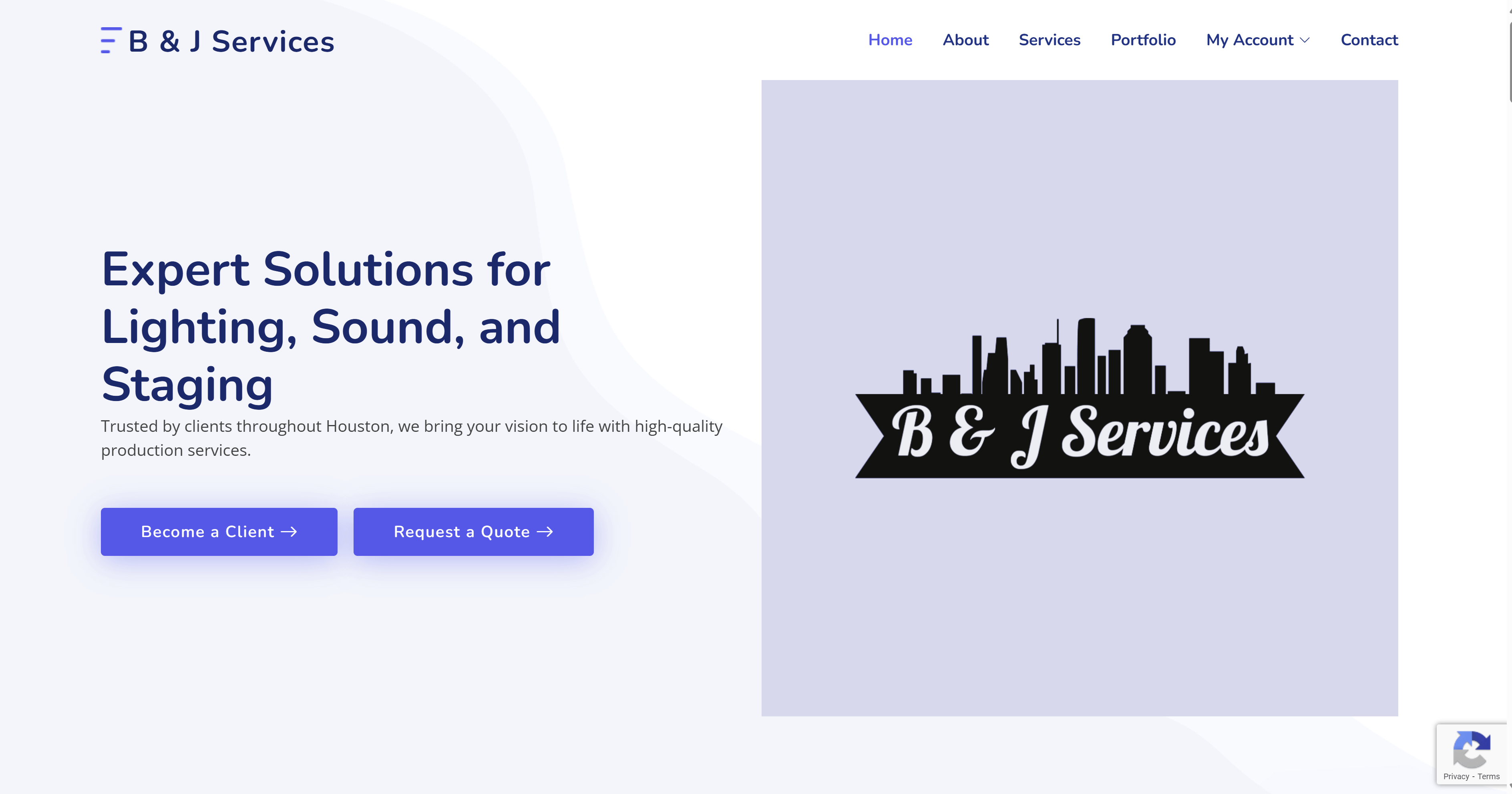 B and J Services Website Design