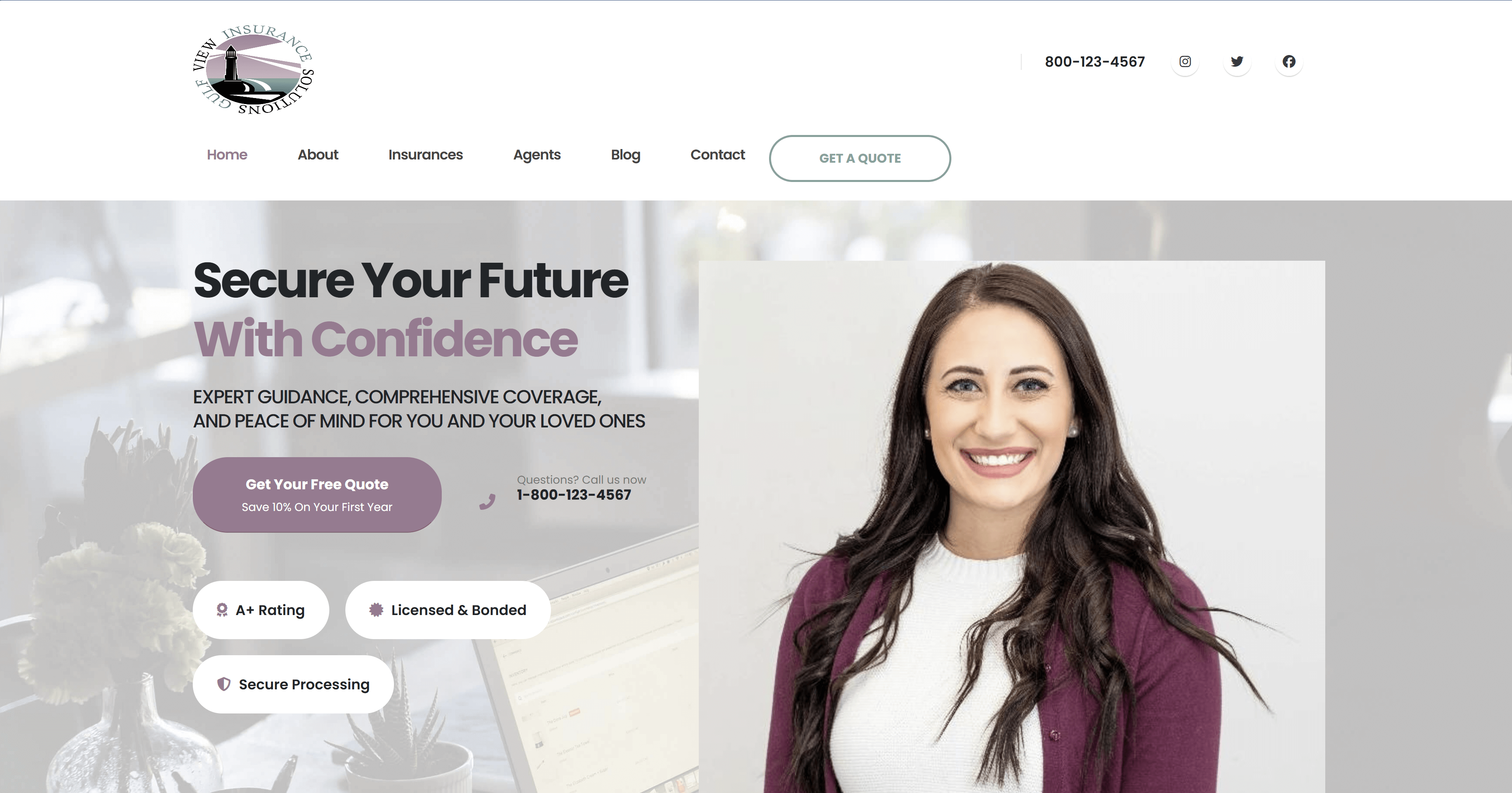 Gulfview Insurance Website Design